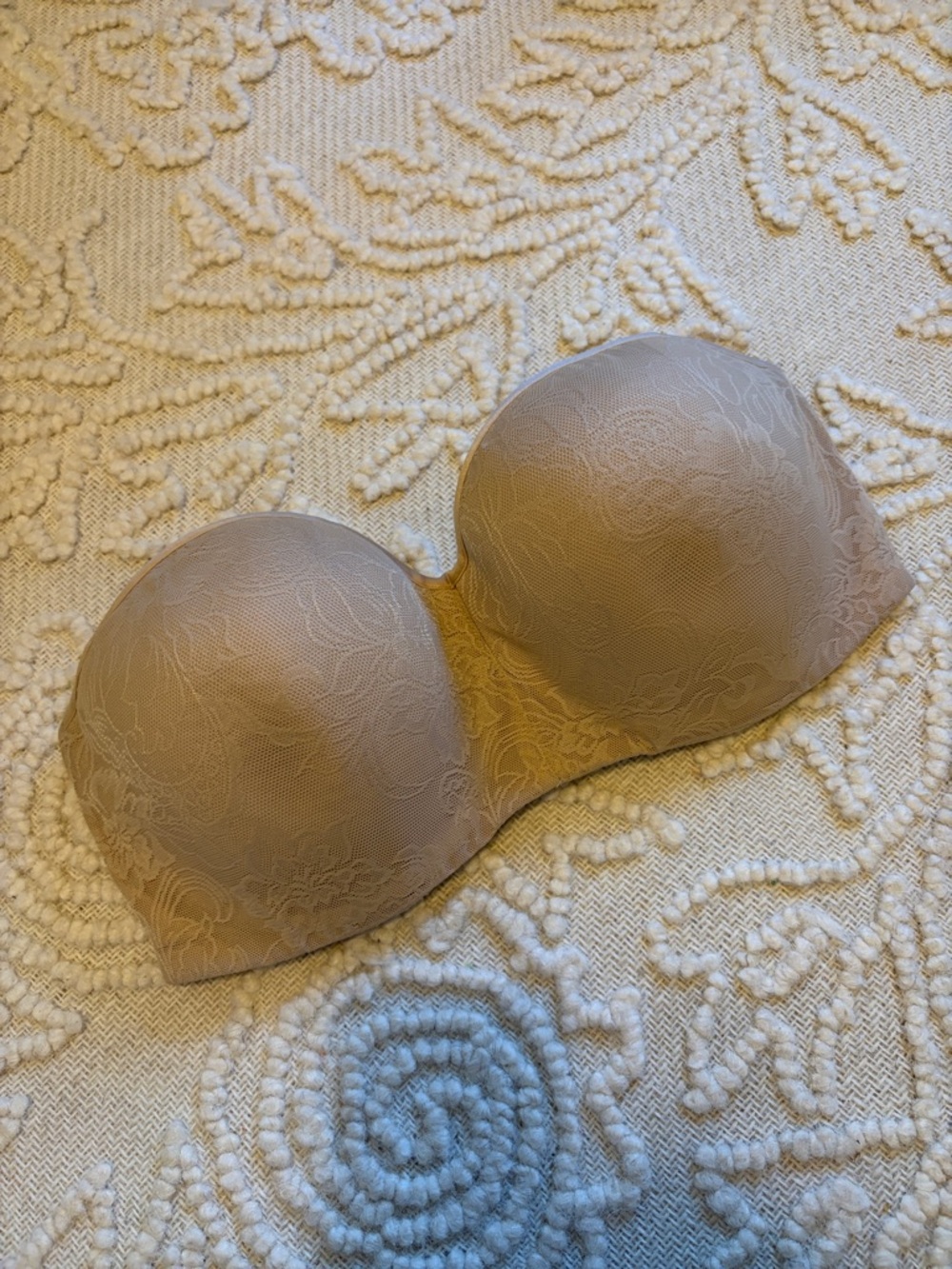 Natori Strapless Lace Molded T-Shirt Bra - Nude 36D